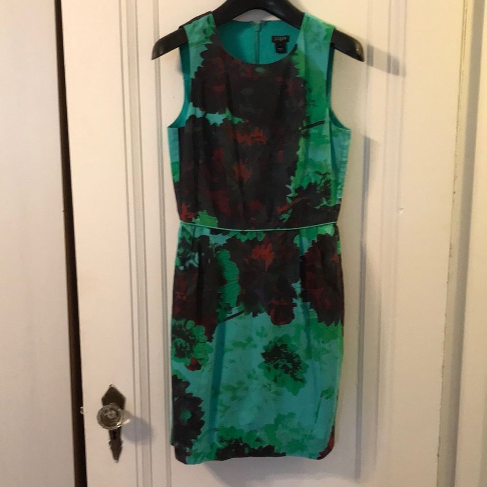 J. Crew watercolor floral sheath dress